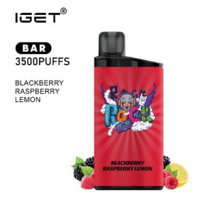 IGET BAR BLACKBERRY RASPBERRY LEMON 3500 PUFFS