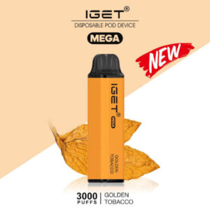 IGET MEGA GOLDEN TOBACCO 3000 PUFFS