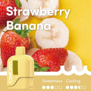 WAKA SOMATCH STRAWBERRY BANANA 3000 PUFFS POD ONLY
