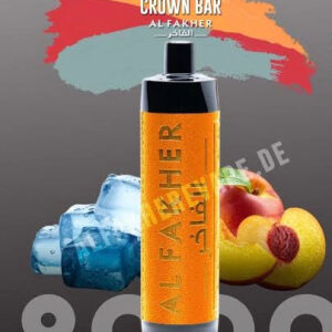 CROWN BAR EL FAKHER PEACH ICE 8000 PUFFS