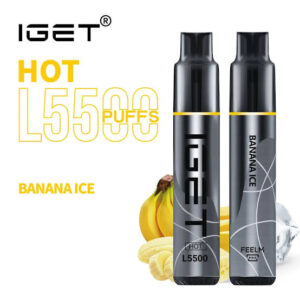 IGET HOT BANANA ICE 5500 PUFFS