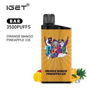 IGET BAR ORANGE MANGO PINEAPPLE ICE 3500 PUFFS