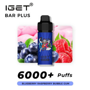 IGET BAR PLUS BLUEBERRY RASPBERRY BUBBLEGUM