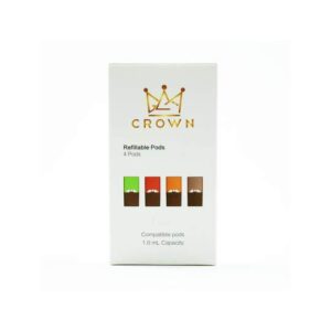 CROWN Refillable Pods 4 Pack  JUUL Compatible