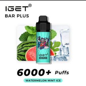 IGET BAR PLUS WATERMELON MINT ICE 6000 PUFFS