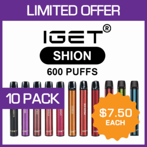 IGET SHION – 600 PUFFS – 10 PACK