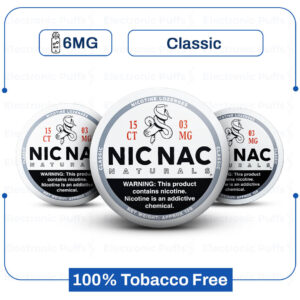 Nic Nac Classic 6mg Nicotine Pouches – 5 Cans