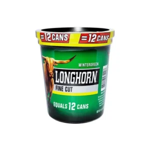 LONGHORN WINTERGREEN TUB 144OZ FINE CUT