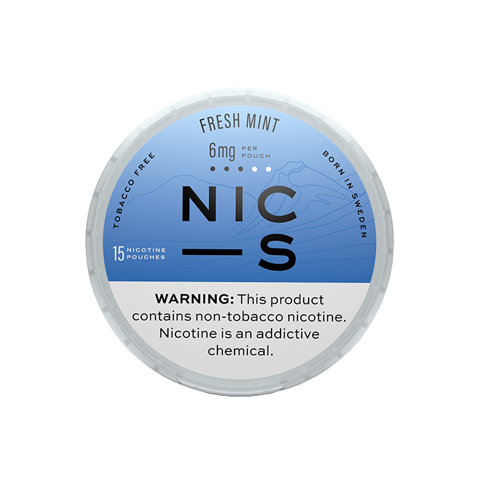 NIC-S FRESH MINT 6MG NICOTINE POUCHES