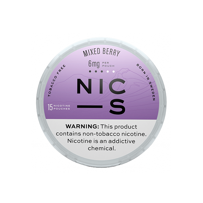 NIC-S Mixed Berry 6mg Nicotine Pouches