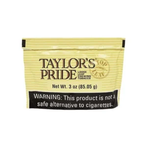 TAYLOR’S PRIDE 3OZ LOOSE LEAF CHEWING TOBACCO